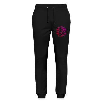 Snowboard perfekt für jeden Snowboard - Stanley/Stella Unisex Bio Jogginghose Mover  - Schwarz - Vorne - Marisol (170cm) & Nik (191cm)