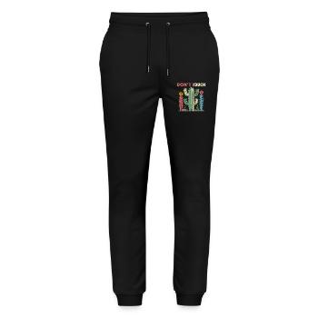 Cactus Do Not Touch - Stanley/Stella Mover Unisex Organic Jogging Trousers - black - Front - Marisol (170cm) & Nik (191cm)