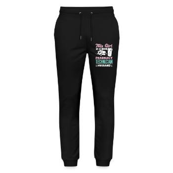 Pharmacist Pharmaceutical Technical - Stanley/Stella Mover Unisex Organic Jogging Trousers - black - Front - Marisol (170cm) & Nik (191cm)