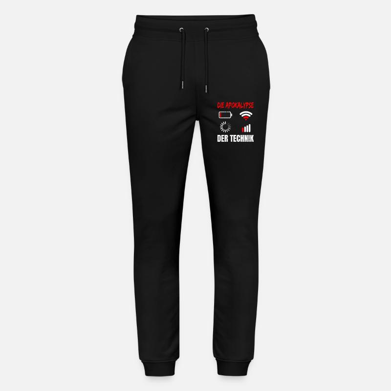 Coder L’APOCALYPSE DE LA TECHNOLOGIE DRÔLE - Pantalon de jogging bio MOVER Stanley/Stella unisexe - noir