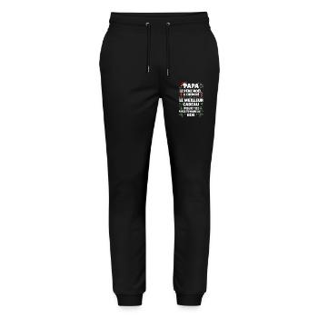 Lustiges Weihnachtsgeschenk für Kinder und Familien - Stanley/Stella Unisex Bio Jogginghose Mover  - Schwarz - Vorne - Marisol (170cm) & Nik (191cm)