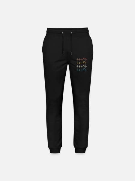 Dart Heartbeat Retro Darts Darter - Stanley/Stella Mover Unisex Organic Jogging Trousers - black