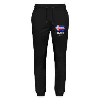 Húsavík - Stanley/Stella Unisex Bio Jogginghose Mover  - Schwarz - Vorne - Marisol (170cm) & Nik (191cm)