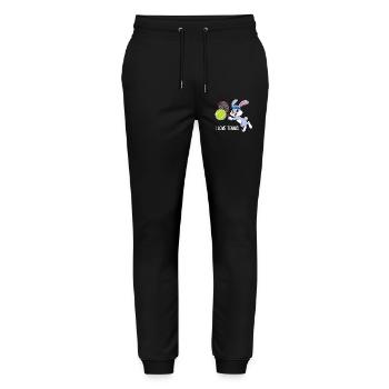 I Love Tennis - Stanley/Stella Mover Unisex Organic Jogging Trousers - black - Front - Marisol (170cm) & Nik (191cm)