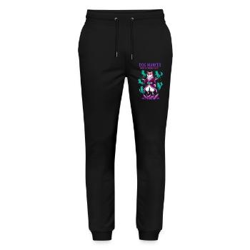 Dog Mancer Canine Wizard Raising Spirit Dogs - Pantalon de jogging bio MOVER Stanley/Stella unisexe - noir - Devant - Marisol (170cm) & Nik (191cm)