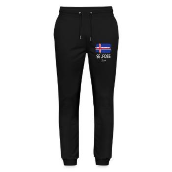auto-désir - Pantalon de jogging bio MOVER Stanley/Stella unisexe - noir - Devant - Marisol (170cm) & Nik (191cm)