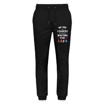 Frauentag Feminismus Feminist Feministin - Stanley/Stella Unisex Bio Jogginghose Mover  - Schwarz - Vorne - Marisol (170cm) & Nik (191cm)