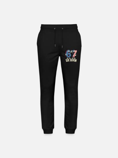 US Flag 67 Memes Six Seven - Pantalon de jogging bio MOVER Stanley/Stella unisexe - noir