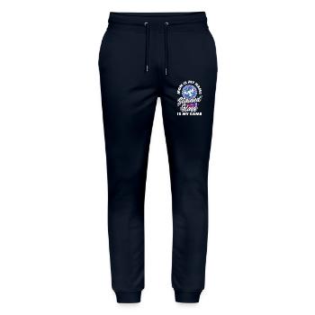 Art du vitrail Artiste du vitrail - Pantalon de jogging bio MOVER Stanley/Stella unisexe - marine - Devant - Marisol (170cm) & Nik (191cm)