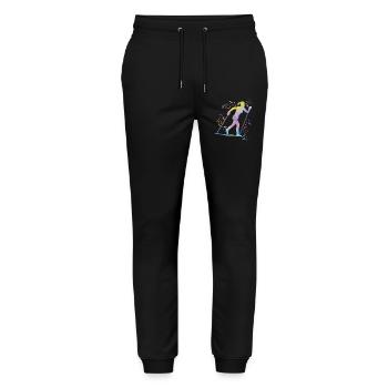 Ski de fond Ski de fond - Pantalon de jogging bio MOVER Stanley/Stella unisexe - noir - Devant - Marisol (170cm) & Nik (191cm)