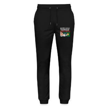 Baccarat Player Casino Gambling Design - Stanley/Stella Mover Unisex Organic Jogging Trousers - black - Front - Marisol (170cm) & Nik (191cm)