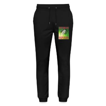 THIS GOO WALL YOU BUILT BETWEEN US - Stanley/Stella Mover Unisex Organic Jogging Trousers - black - Front - Marisol (170cm) & Nik (191cm)