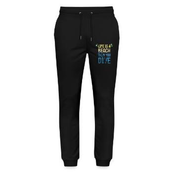 Diving Diver Snorkeling Recreational Diver - Stanley/Stella Mover Unisex Organic Jogging Trousers - black - Front - Marisol (170cm) & Nik (191cm)