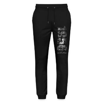 Limited Edition 1956 Geburtstag Geschenk - Stanley/Stella Unisex Bio Jogginghose Mover  - Schwarz - Vorne - Marisol (170cm) & Nik (191cm)