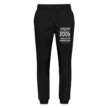 2006 – Made – Aged to perfection - Stanley/Stella Mover Unisex Organic Jogging Trousers - black - Front - Marisol (170cm) & Nik (191cm)