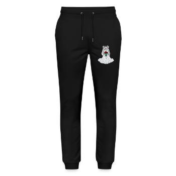 Koala Bridal Roses Wedding - Stanley/Stella Mover Unisex Organic Jogging Trousers - black - Front - Marisol (170cm) & Nik (191cm)