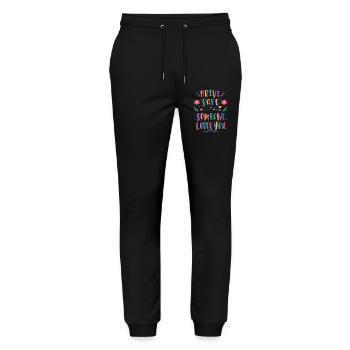 Drive carefully, someone loves you - Stanley/Stella Mover Unisex Organic Jogging Trousers - black - Front - Marisol (170cm) & Nik (191cm)