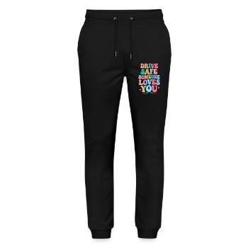 Drive carefully, someone loves you - Stanley/Stella Mover Unisex Organic Jogging Trousers - black - Front - Marisol (170cm) & Nik (191cm)