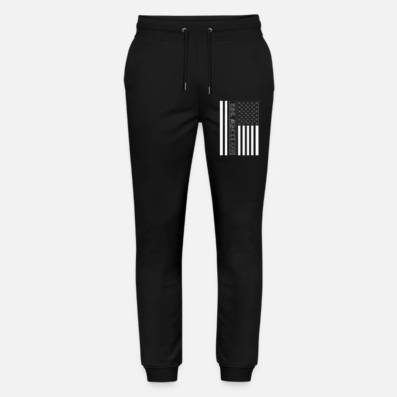 Est. MDCCLXXVI Drapeau des États-Unis - Pantalon de jogging bio MOVER Stanley/Stella unisexe - noir