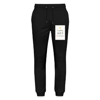 Everything Is Fine When There Is Sunshine - Stanley/Stella Mover Unisex Organic Jogging Trousers - black - Front - Marisol (170cm) & Nik (191cm)