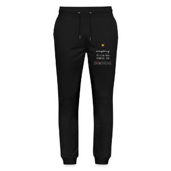Everything Is Fine When There Is Sunshine - Stanley/Stella Mover Unisex Organic Jogging Trousers - black - Front - Marisol (170cm) & Nik (191cm)