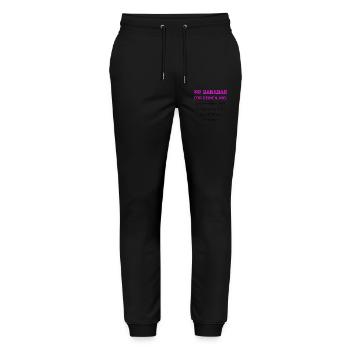 Dankbar für deinen Job - Stanley/Stella Unisex Bio Jogginghose Mover  - Schwarz - Vorne - Marisol (170cm) & Nik (191cm)
