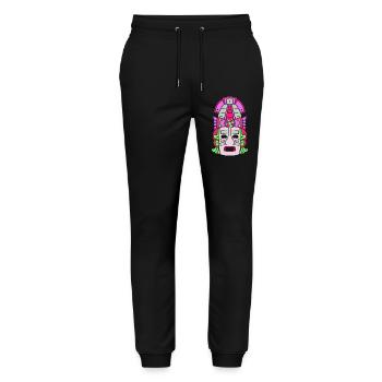 Inca Mayan calendar aztec - Stanley/Stella Mover Unisex Organic Jogging Trousers - black - Front - Marisol (170cm) & Nik (191cm)