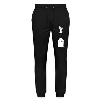 Limit blows up – hand lifts out of grave - Stanley/Stella Mover Unisex Organic Jogging Trousers - black - Front - Marisol (170cm) & Nik (191cm)