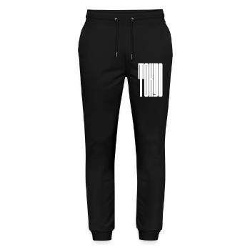 Typographie audacieuse de Tokyo City - Pantalon de jogging bio MOVER Stanley/Stella unisexe - noir - Devant - Marisol (170cm) & Nik (191cm)