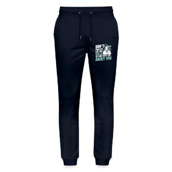  Observation Outfit for Private Investigator - Stanley/Stella Mover Unisex Organic Jogging Trousers - navy - Front - Marisol (170cm) & Nik (191cm)