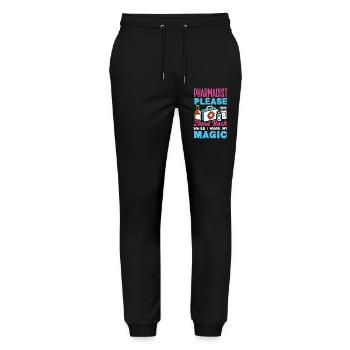 Pharmacist Pharmaceutical Technical - Stanley/Stella Mover Unisex Organic Jogging Trousers - black - Front - Marisol (170cm) & Nik (191cm)