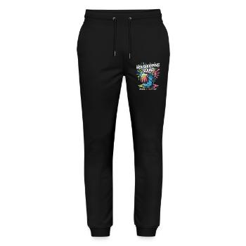 Funny Cleaning Design - Stanley/Stella Mover Unisex Organic Jogging Trousers - black - Front - Marisol (170cm) & Nik (191cm)