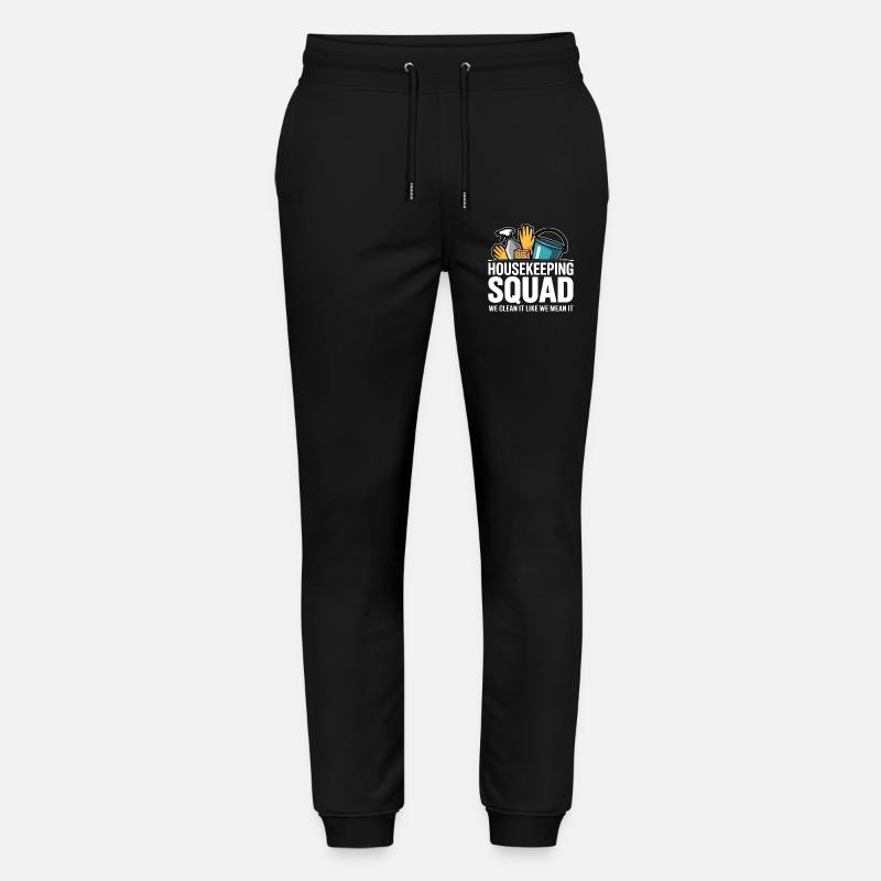 Conception de nettoyage amusante - Pantalon de jogging bio MOVER Stanley/Stella unisexe - noir