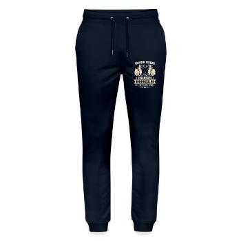 Dictons de luge - Pantalon de jogging bio MOVER Stanley/Stella unisexe - marine - Devant - Marisol (170cm) & Nik (191cm)