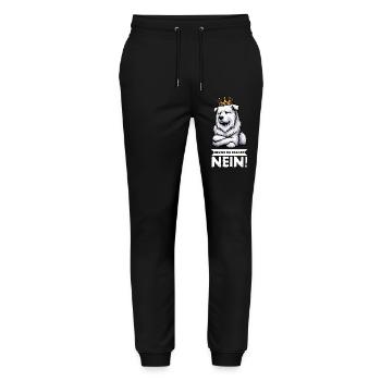 Before you ask: White Shepherd Shepherd - Stanley/Stella Mover Unisex Organic Jogging Trousers - black - Front - Marisol (170cm) & Nik (191cm)