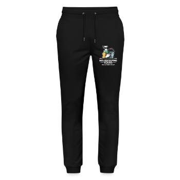Conception de nettoyage amusante - Pantalon de jogging bio MOVER Stanley/Stella unisexe - noir - Devant - Marisol (170cm) & Nik (191cm)