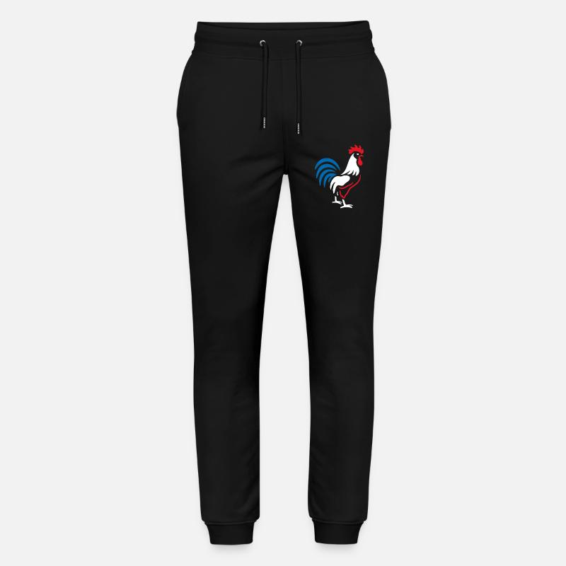 Coq vibrant bleu rouge - Pantalon de jogging bio MOVER Stanley/Stella unisexe - noir