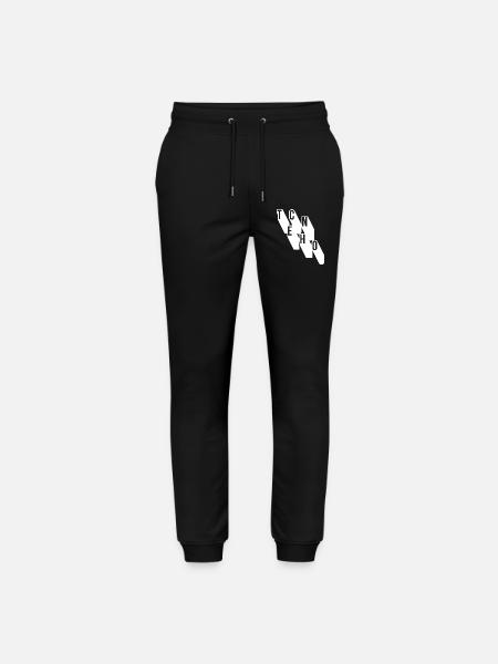 techno music geometric logo design - Stanley/Stella Mover Unisex Organic Jogging Trousers - black