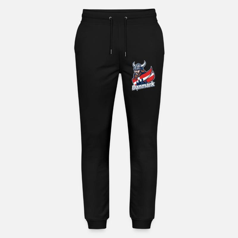 Emblème viking du Danemark - Pantalon de jogging bio MOVER Stanley/Stella unisexe - noir