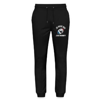 I can't I have rugby - Stanley/Stella Mover Unisex Organic Jogging Trousers - black - Front - Marisol (170cm) & Nik (191cm)