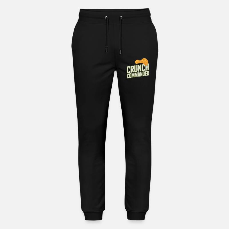 Crunch Commander Nibbler Chips Fan Snack - Pantalon de jogging bio MOVER Stanley/Stella unisexe - noir