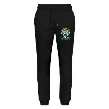 Snowboarden Snowboardtreffen Sessellift - Stanley/Stella Unisex Bio Jogginghose Mover  - Schwarz - Vorne - Marisol (170cm) & Nik (191cm)
