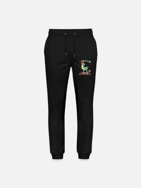 Kindergarten Outfit Dinosaur Costume - Stanley/Stella Mover Unisex Organic Jogging Trousers - black