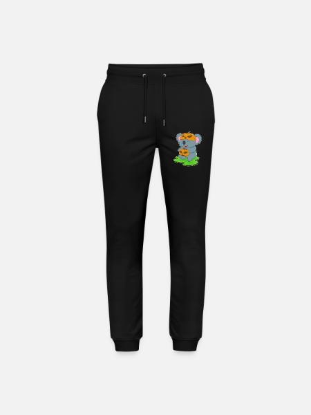 Koala Halloween Pumpkin - Pantalon de jogging bio MOVER Stanley/Stella unisexe - noir