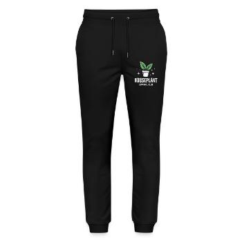 Houseplant Survival Club Plants - Stanley/Stella Mover Unisex Organic Jogging Trousers - black - Front - Marisol (170cm) & Nik (191cm)