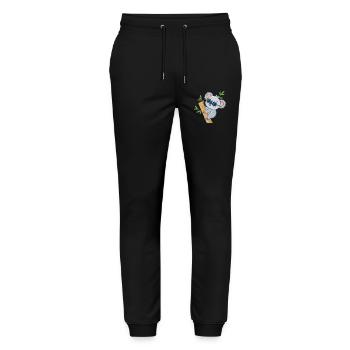 Koala sur Bambou Décontracté - Pantalon de jogging bio MOVER Stanley/Stella unisexe - noir - Devant - Marisol (170cm) & Nik (191cm)