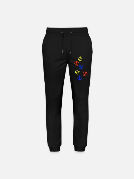 Anker Bunt - Stanley/Stella Unisex Bio Jogginghose Mover  - Schwarz