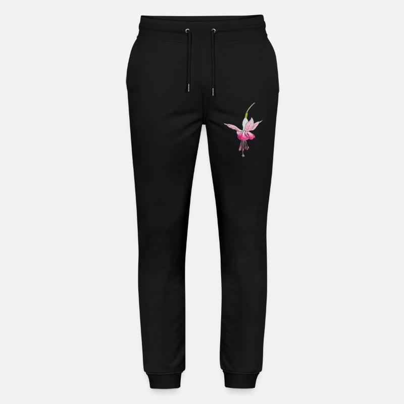 Fuchsienblüte - Stanley/Stella Unisex Bio Jogginghose Mover  - Schwarz