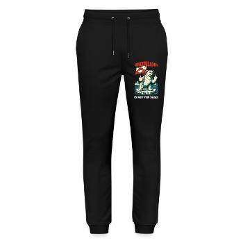 Le Groenland n’est pas à vendre Sweat à capuche - Pantalon de jogging bio MOVER Stanley/Stella unisexe - noir - Devant - Marisol (170cm) & Nik (191cm)