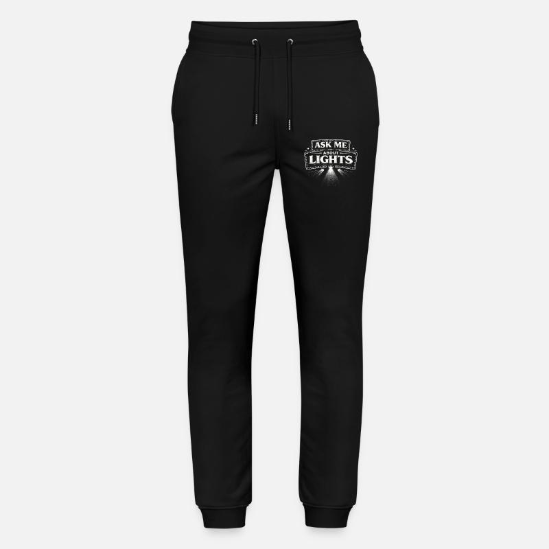 Lichttechniker Ask Me About Lights - Stanley/Stella Unisex Bio Jogginghose Mover  - Schwarz
